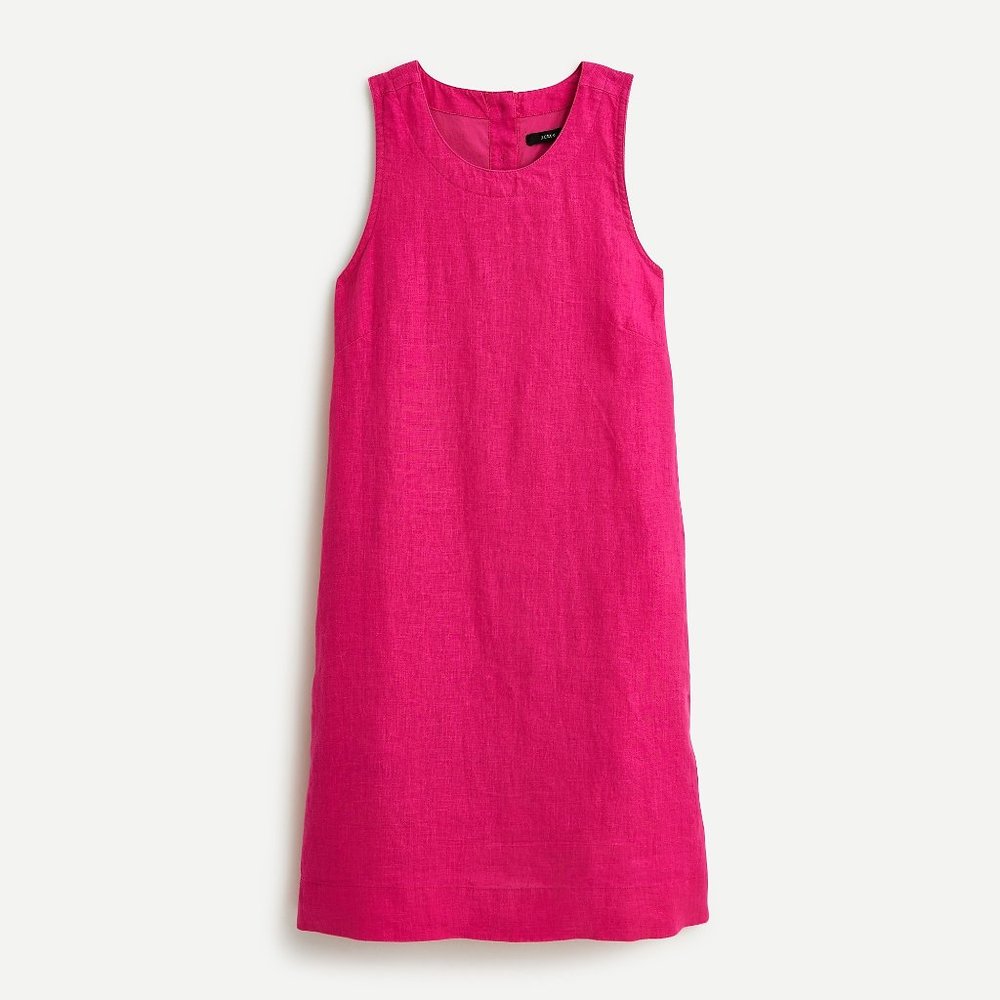 J. Crew button-back linen shift dress